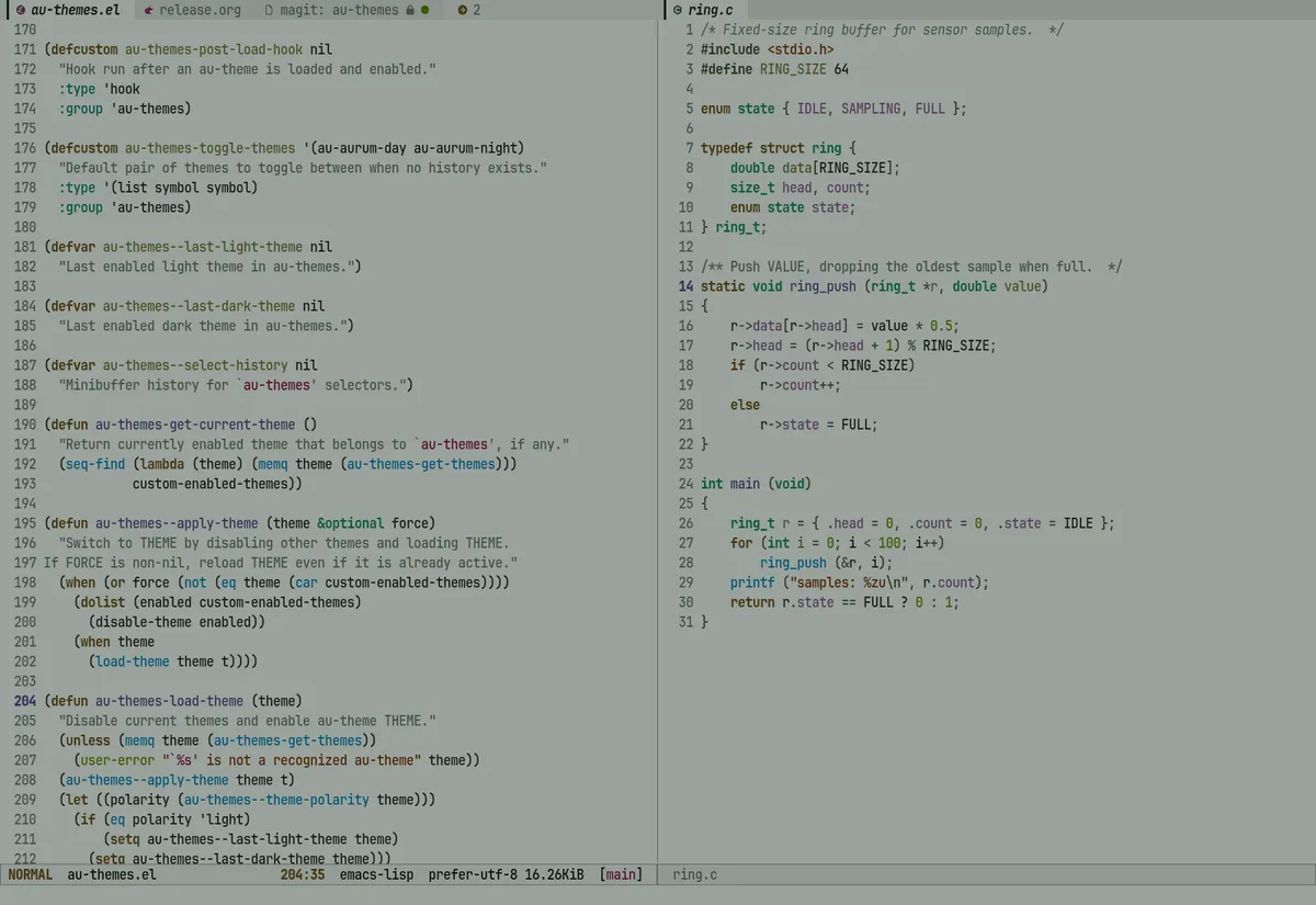 au-whispergrove-morning theme code sample