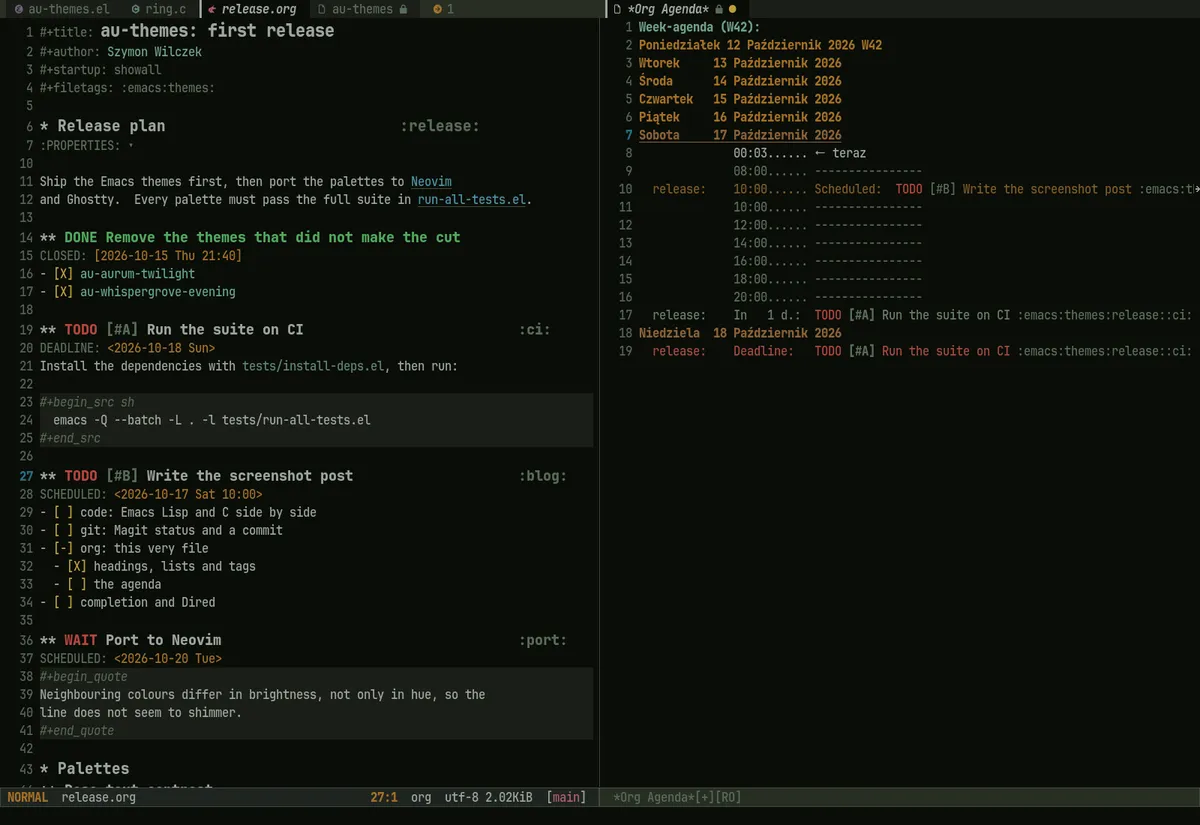 au-whispergrove-night theme Org sample